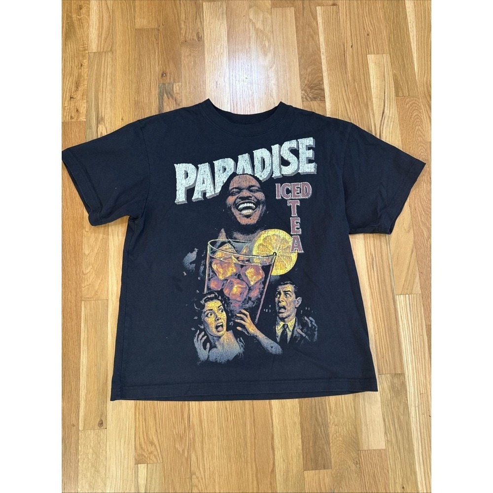 Vintage Paradise Ice Tea Promo TShirt "If You Don't Work Then You Don't Eat" Med